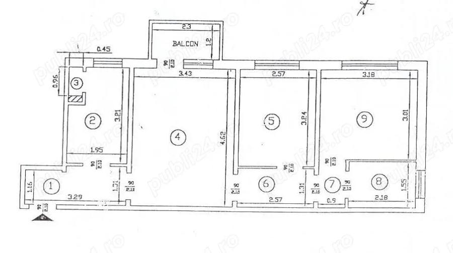 Apartament 3 camere SD, et. 2, Zimbru, mobilat ?i utilat, locuibil (Proprietar) - 1