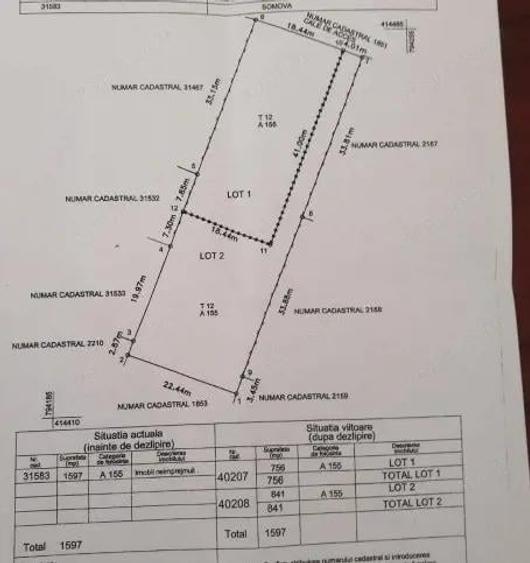 CASLITA - TEREN INTRAVILAN , 841 MP.,CARTIER NOU - 1