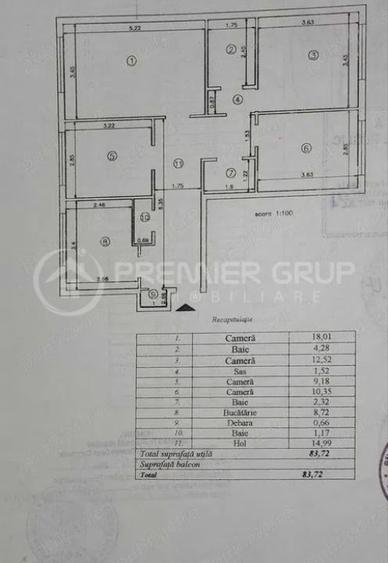 Apartament 4 camere 2 băi, Nicolina, 84mp - 1