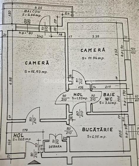 Apartement cu doua camere-etaj 1