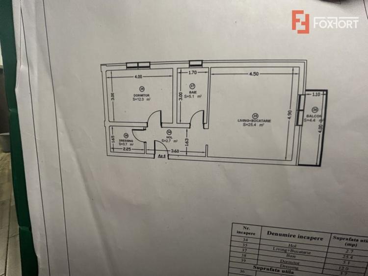 Apartament cu 2 camere, etaj 2 de vanzare in Giroc - 4
