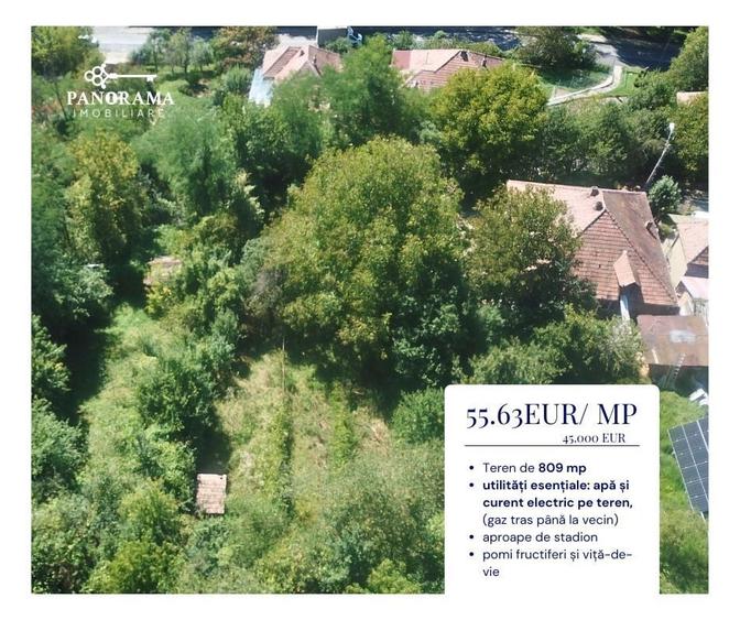 Teren Construcții intravilan de 809 mp, în Nord