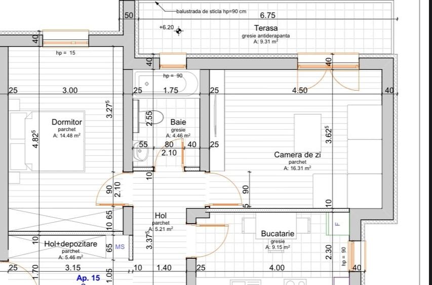 Apartament cu 2 camere decomandat în Giroc