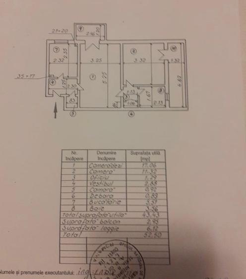 Apartament cu 2 camere semidecomandat în Grivița