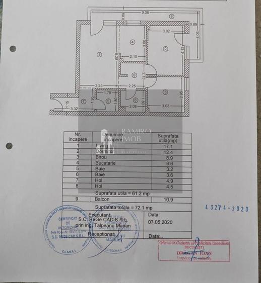 Apartament cu 3 camere semidecomandat, mobilat în Metalurgiei