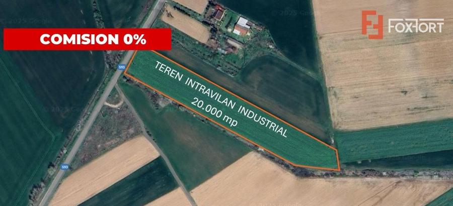 COMISION 0% Teren intravilan de 20.000 mp, front de 52 ml, zona Sag - 1