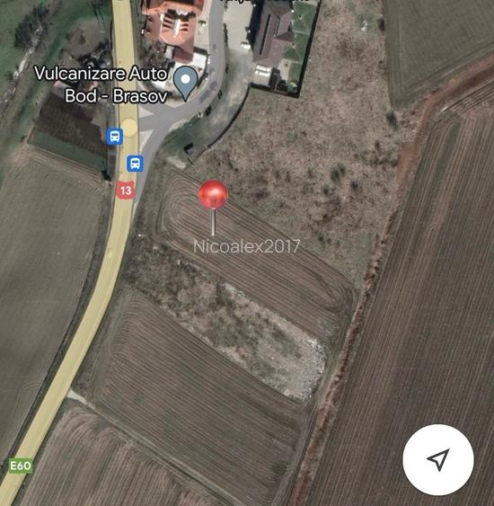 Teren Intravilan Construibil P+3 DN13 zona Hanul din Ardeal-Brasov
