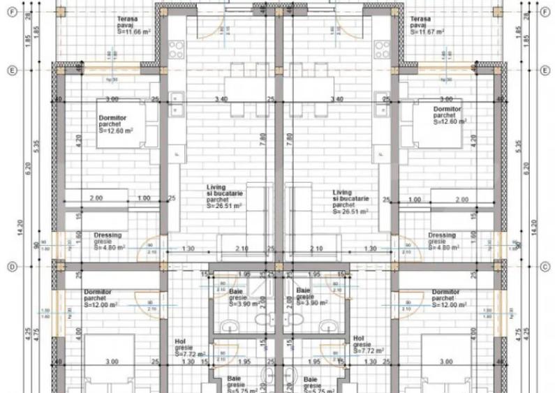 Duplex, 73mp, Valea Budacului, 125000, semifinisat - 6