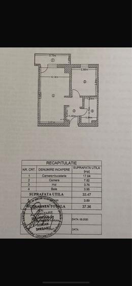 Apartament 2 camere open- space 37 mp+ loc parcare Bucium Confort - 4