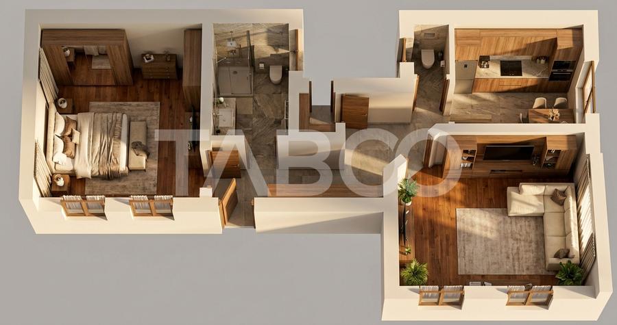 Apartament de vanzare 75mp 2 camere decomandate 2 bai B-dul Victoriei - 1