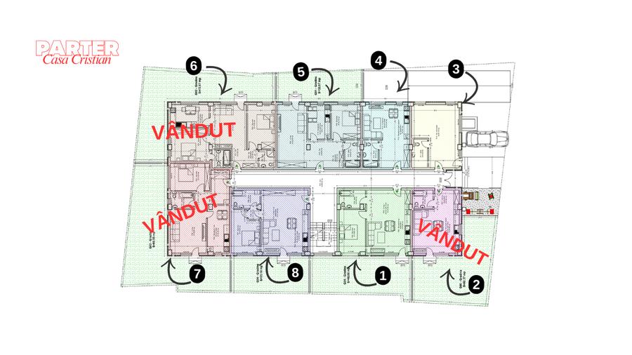 Apartament cu 2 camere și curte proprie de 48 m², în Mangalia, BLOC NOU 2026 - 2