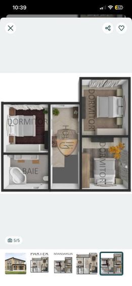 Casa 4 camere, Valu lui Traian, zona F, P+1, 145 mp utili 245 mp teren - 1