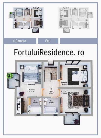 Direct Dezvoltator Fortului Residence 44 Vile P+1+M Teren 300mp TVA inclus 9% - 7