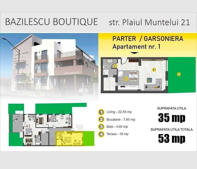 apartament 2 camere , apartamente in zona Bucurestii Noi - 2