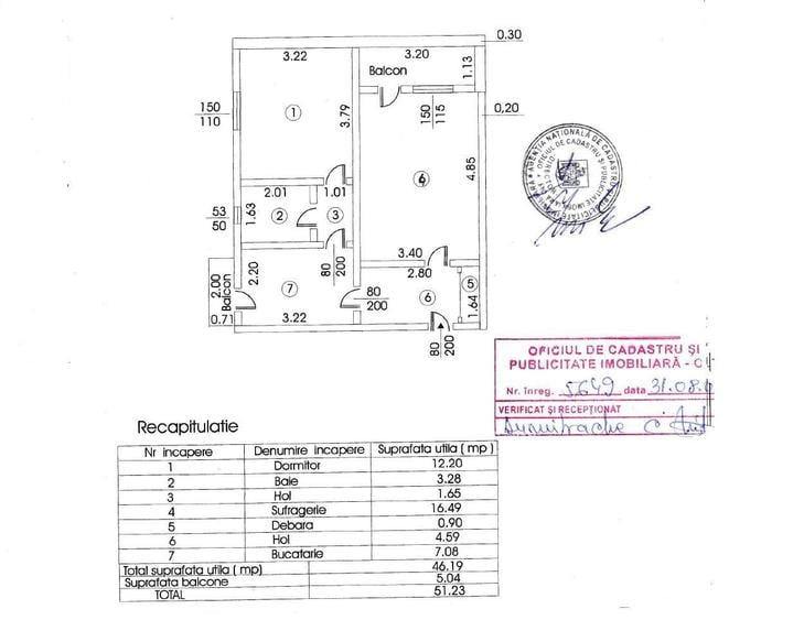 Apartament 2 camere 51,23 mp , 2 balcoane, zona Esplanada - 15