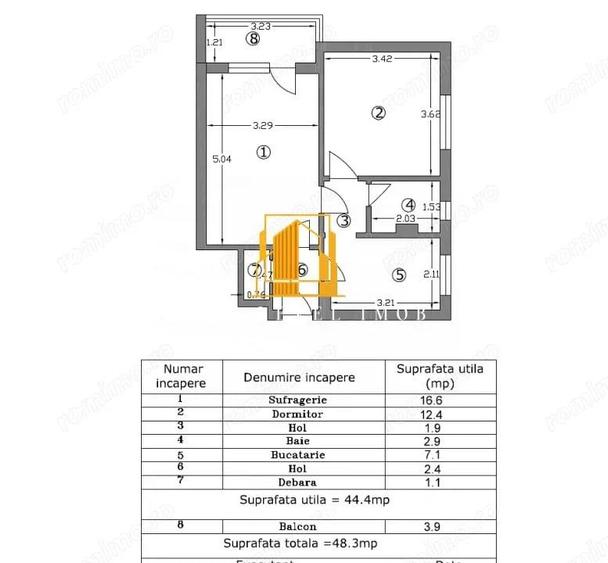 Apartament 2 camere Trivale- Complex 1 - 2
