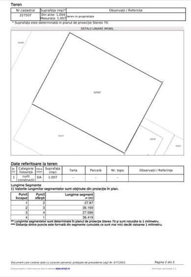 Teren unic 1000mp, Bucurestii Noi I 28m deschidere,aproape de parc si metrou - 6