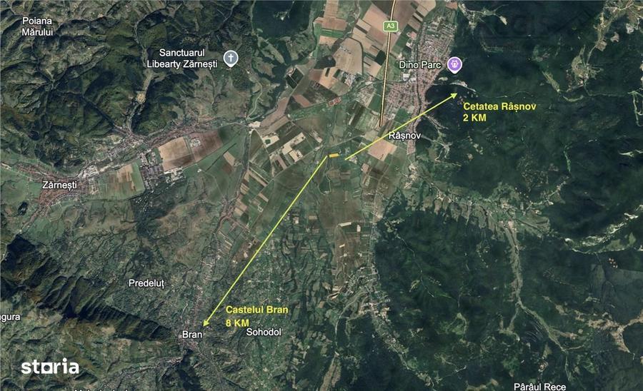 Investitie: 1 Ha Teren intre Rasnov si Bran, Panorama Bucegi - 1