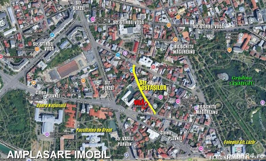 Ultracentral, adiacent Cismigiu, vila P+E+M, libera - 3