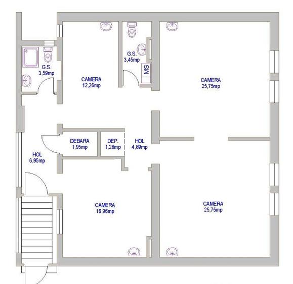 Apartament 4 camere zona centrala - 1