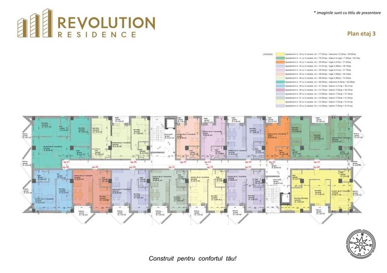 COMISION 0% - Apartamente 3 camere - str.Vasile Alecsandri 72B - 5