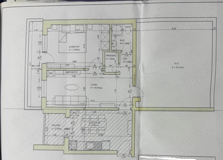 Apartament str BABADAG 110Mp - 3 CAMERE - 5