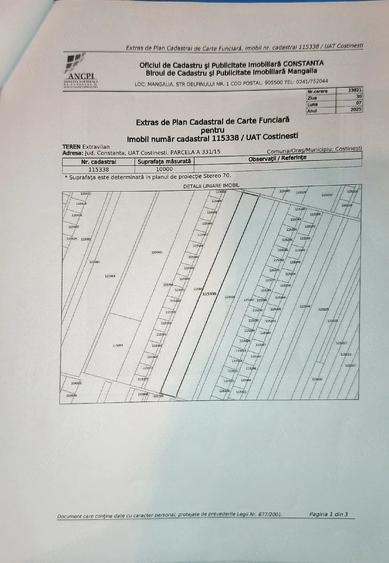 Teren de 20000 mp, în Central