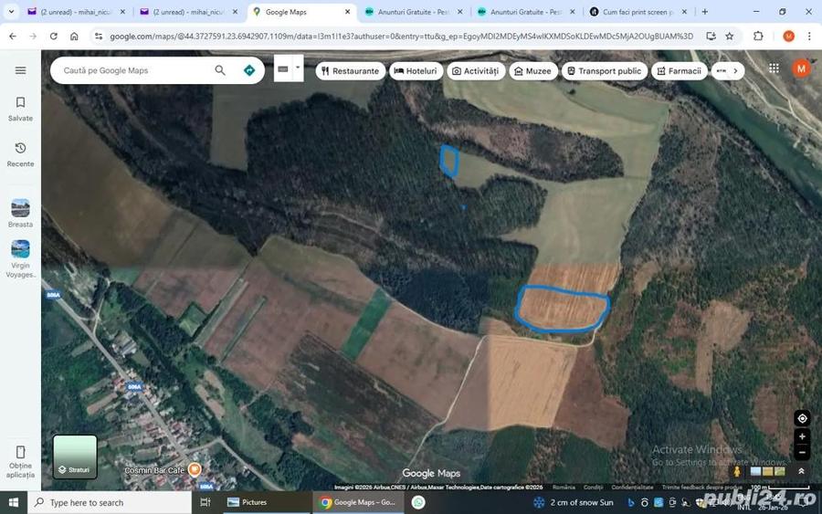 teren agricol 22500 mp zona obedin(breasta) 15000 euro - 1