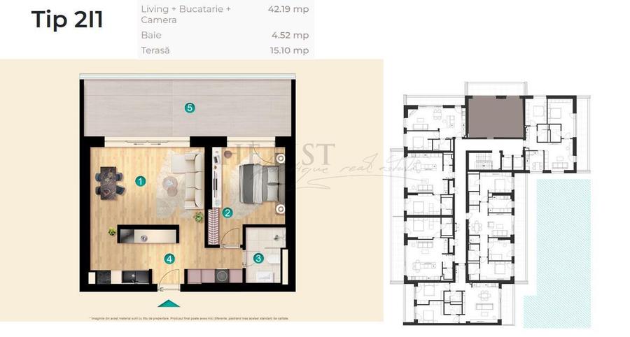 Studio Dublu ansamblu de lux Pipera Plaza - 1