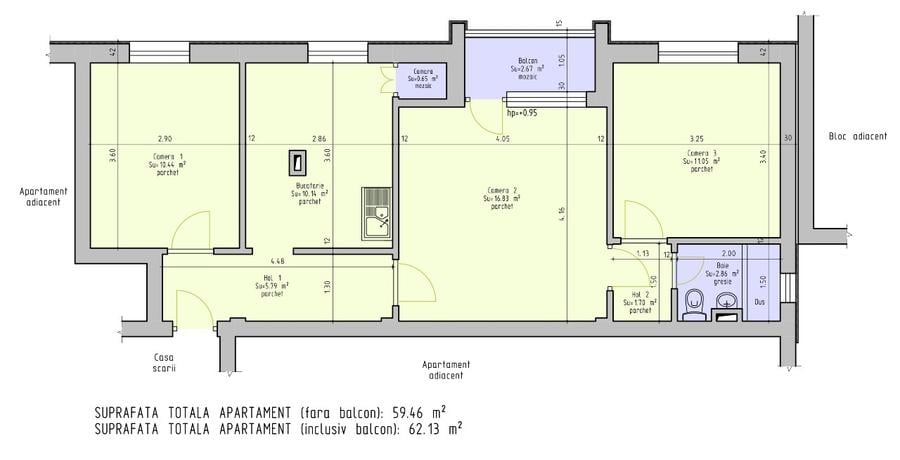 Apartament 3 camere - 8