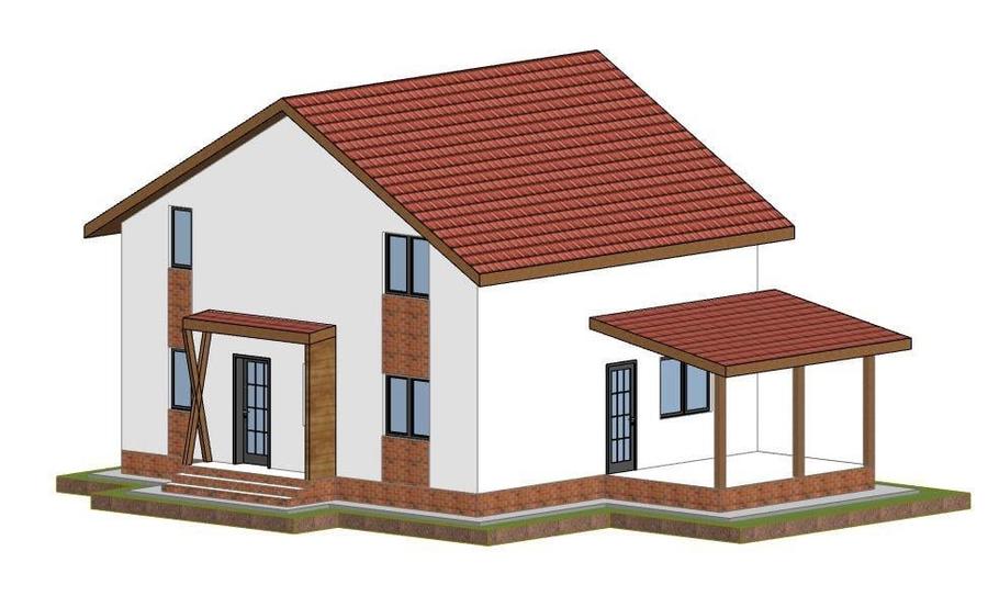 Casa noua, P+E, 5 camere, 2 bai, terasa, teren 400mp, in Lilieci, strada Rozelor - 22