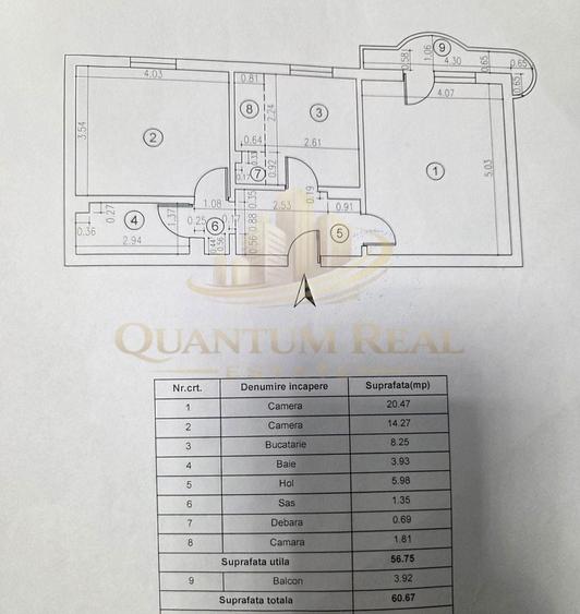 Apartament 2 camere 13 Septembrie-Prosper, et. 1/8 - 7