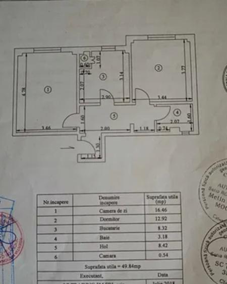 Apartament 2 camere, confort 1 decomandat, zona Vidin. - 5