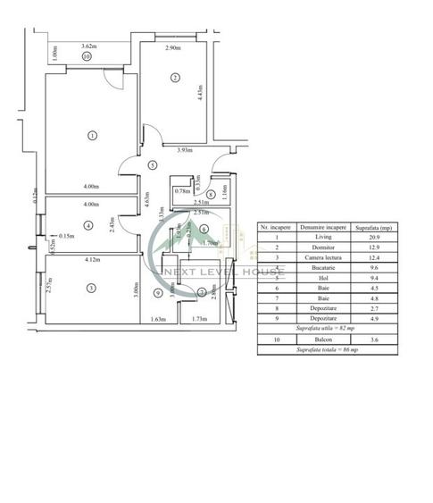 Apartament 3 camere, Urban Plazza - 10