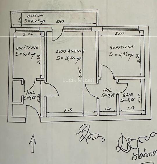 Apartament 2 camere semidecomandat-zona abator Apartament 2 camere semidecomandat-zona abator