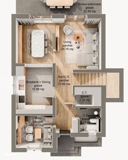 Casa 5 camere - 120 mp utili, teren 340 mp - Sura Mare - 2