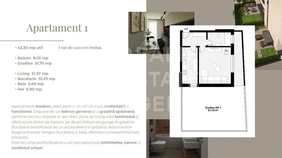 Vânzare, apartament, o cameră, Giroc, Timiș - 4