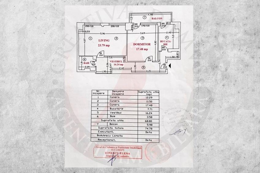 Victoriei / Apartament cu doua camere mari (transformate din 3) - 16