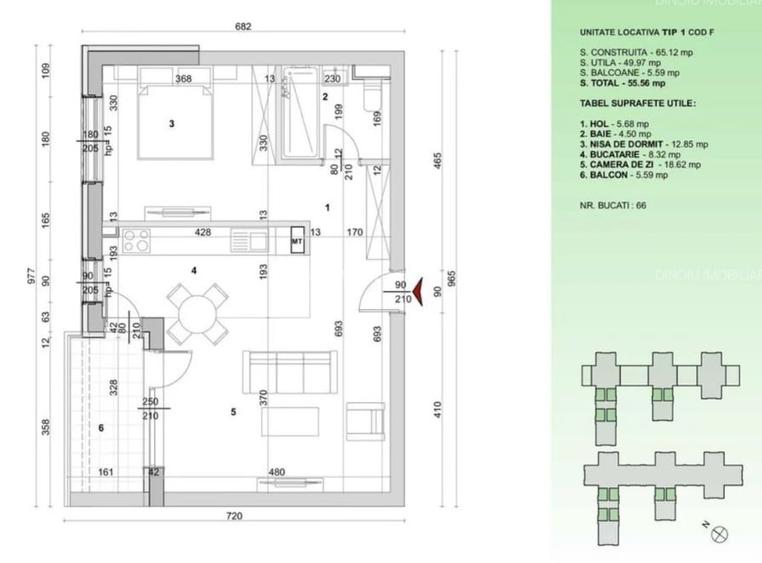 Apartament 2 camere High Garden East - 2