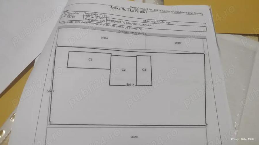 Teren 553 mp ,cu casa batraneasca Gostinu(Giurgiu) - 10