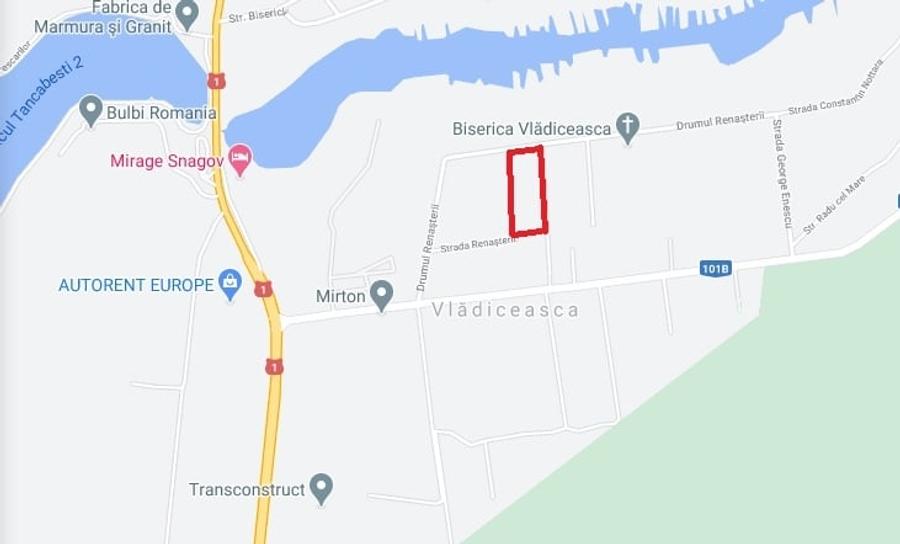 Snagov-Vladiceasca, loturi 1000 mp, intravilan, liber - 2