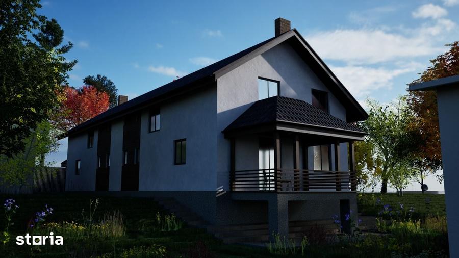 Casă cu 5 camere cu Teren 300 Mp în Mușcel