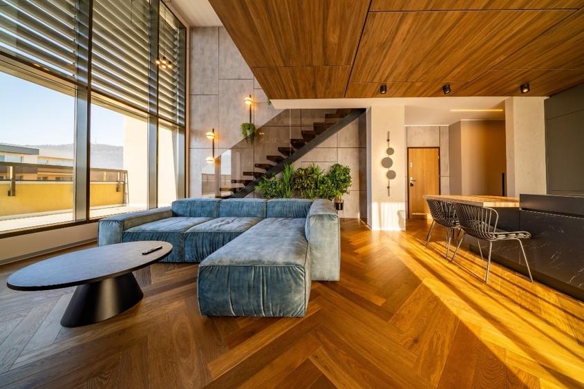 Penthouse Modern, 4 Camere, cu Terasă, Priveliste și Design Impresionant - 1