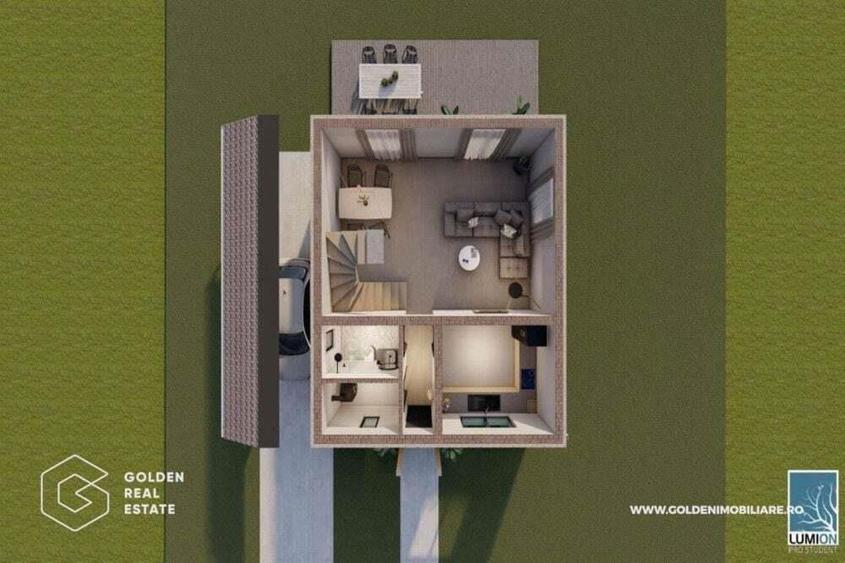 Casa/Vila CALYOPE P+E, 400 mp teren, Cartierul ATHENA, comision 0% - 3