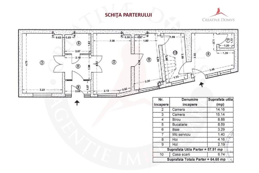 Vila cu 7 camere, 186 mp utili - Piata Muncii - 16