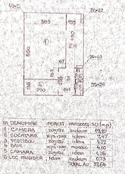 Garsoniera Campia Libertatii Bloc mixt Constructie 1986 38 mp - 9