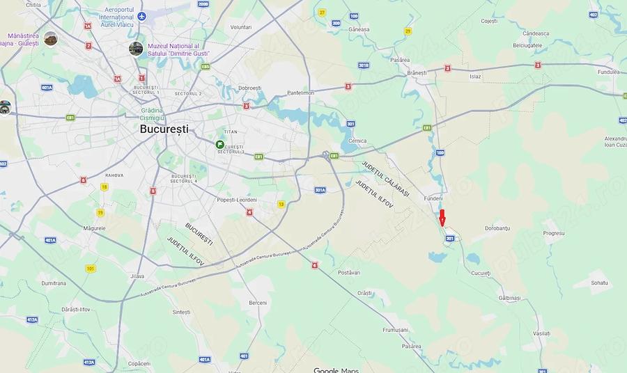 Teren de 1200 mp, în Plătărești