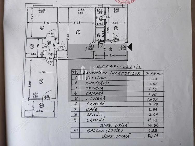 Apartament 3 camere Ozana DE RENOVAT - 1