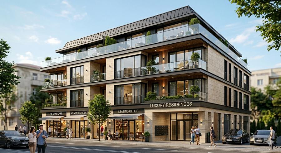 Teren cu vad la artera, P+2E+Er - 1