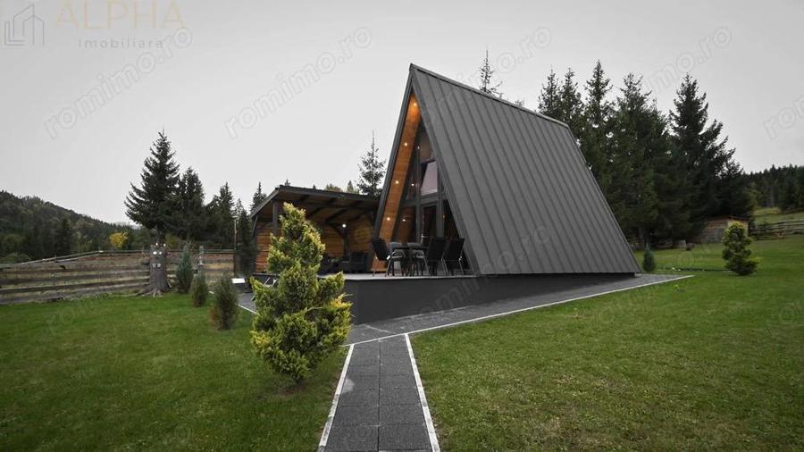 Cabana A Frame 115mp utili, Teren 3450mp, Coada Lacului Colibita - 11